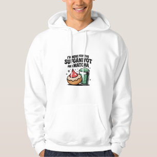Moletom Estou aqui por Sufganiyot e Matcha Hanukkah judeu