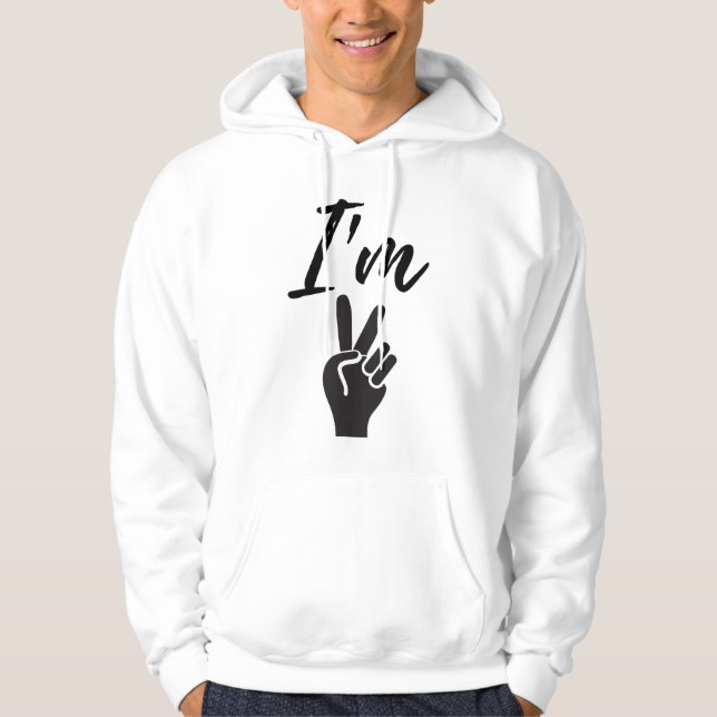 Moletom Estou bem, Hoodie (Frente)