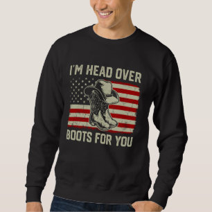Moletom Estou indo para botas para você, country Music Wes