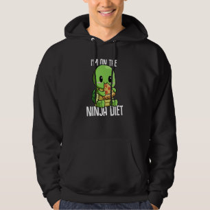 Moletom Estou no Geek Ninja Diet Turtle Comendo Pizza