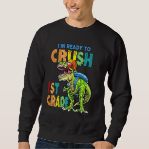 Moletom Estou Pronta Para Esmagar Dinossauro Rex De 1 rua
