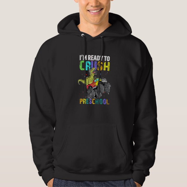 Moletom Estou Pronta Para Esmagar O Dinossauro Monstro Da  (Frente)