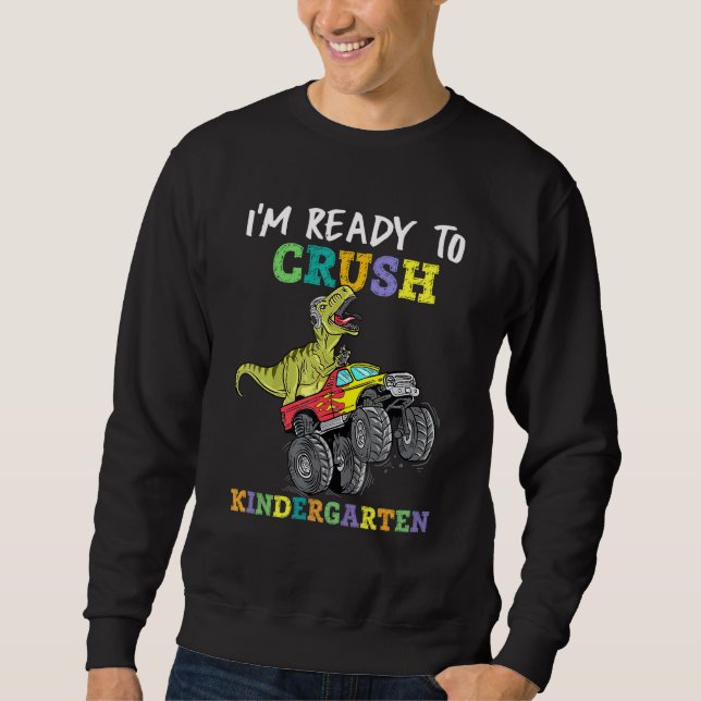 Moletom Estou Pronta Para Esmagar Os Dinos Monstros Do Jar (Frente)
