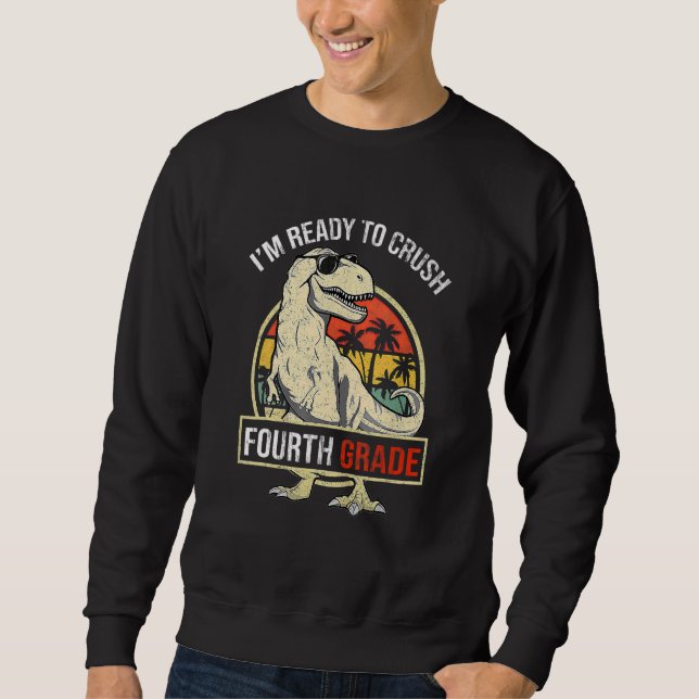Moletom Estou Pronto Para Derrotar os Meninos Dinossauros  (Frente)