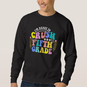 Moletom Estou Pronto Para Detonar o Quinto Ano Groovy Retr