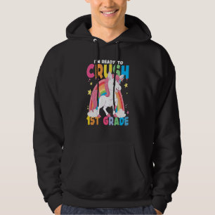 Moletom Estou Pronto Para Dominar o Unicórnio Arco-Íris da