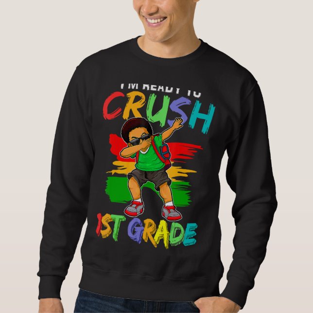 Moletom Estou pronto para esmagar 1rua Negra Boys (Frente)