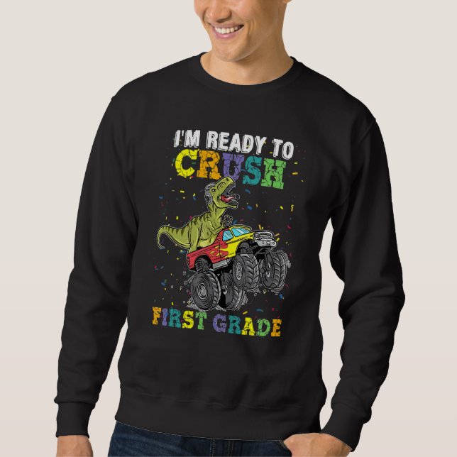 Moletom Estou Pronto Para Esmagar Caminhão De Dinossauro D (Frente)