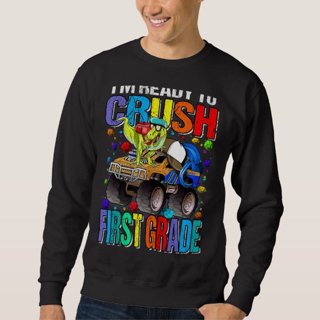 Moletom Estou pronto para esmagar os Dinos do Monstro da P (Frente)