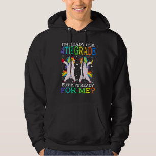 Moletom Estou pronto para o 4º ano, mas está pronto para m
