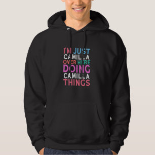 Moletom Estou Só Camilla Aqui Fazendo Coisas de Camilla Na
