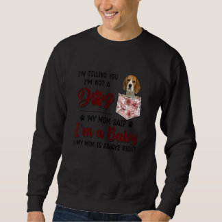 Moletom Estou te dizendo que não sou um cão que minha mãe 