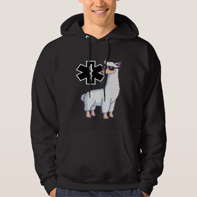 Moletom Estrela da Vida EMS Llama EMT (Frente)