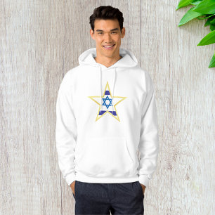 Moletom Estrela de Davi da Bandeira Israelense com Recorte
