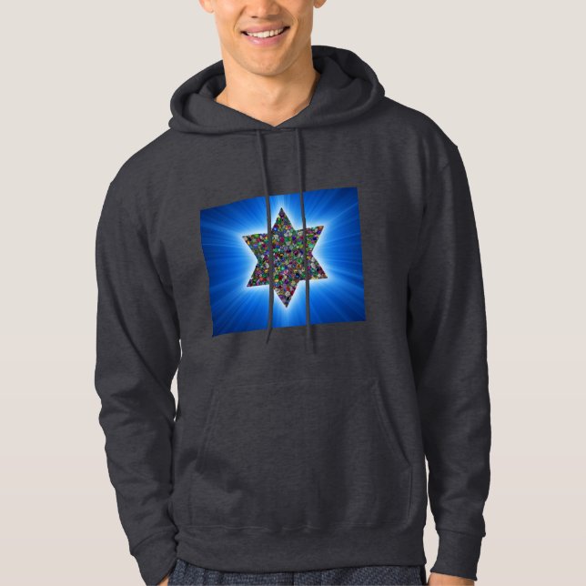 Moletom Estrela de David com Gemstones (Frente)