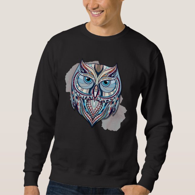 Moletom Ethnic Patterned Owl (Frente)