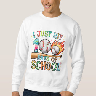 Moletom Eu Acabei De Atingir 100 Dias De Baseball Escolar 