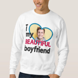 Moletom Eu adoro a minha bela foto namorado