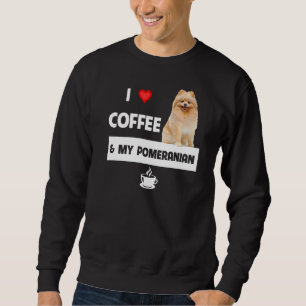 Moletom Eu Adoro Café E Minha Mãe Pai Pet Pai Da Pomerânia