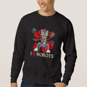Moletom Eu Adoro Construir Robôs Robôs