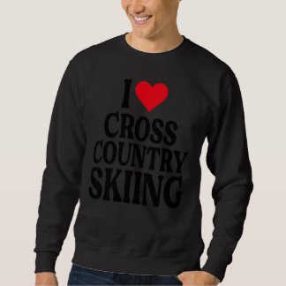 Moletom Eu Adoro Esqui Cross Country Eu amo Esqui Cross Co