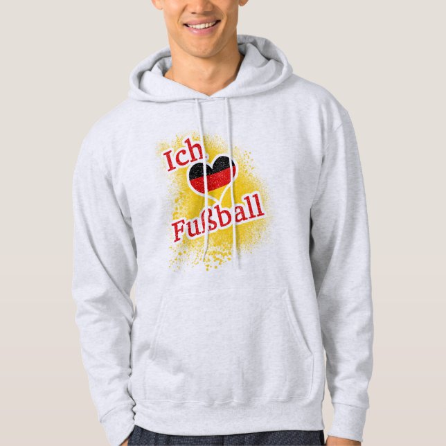 Moletom Eu adoro futebol Futebol alemão (Frente)