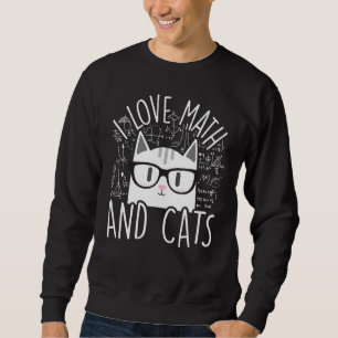 Moletom Eu Adoro Matemática E Gatos Gato Gato Cálcio de Ál