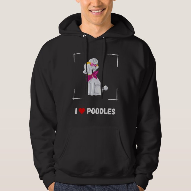 Moletom Eu adoro poodles (Frente)