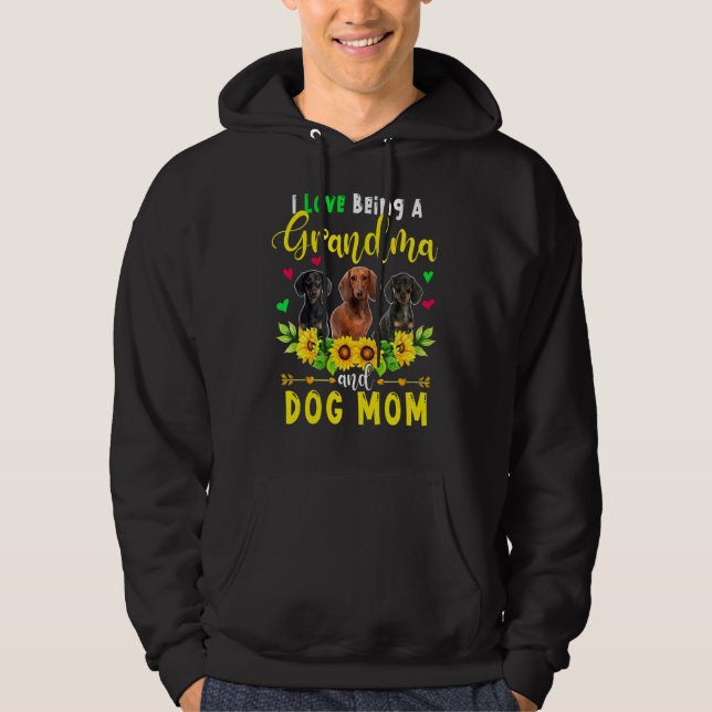 Moletom Eu Adoro Ser Vovó E Cachorro Cachorro Cachorro (Frente)
