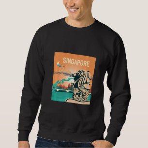 Moletom Eu adoro Singapura Souvenirs Tshirt Cingapura M