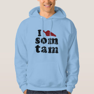 Moletom Eu amo a comida tailandesa de Isaan do ❤ de Tam 