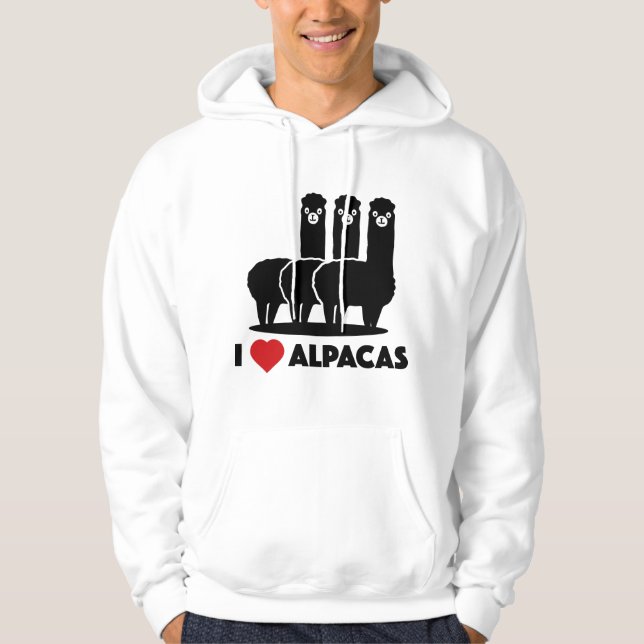Moletom Eu Amo Alpacas (Frente)
