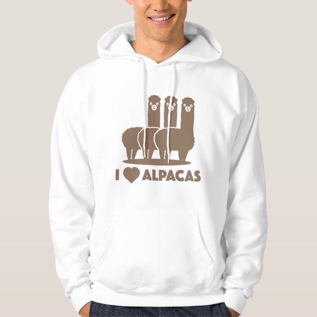 Moletom Eu Amo Alpacas (Frente)