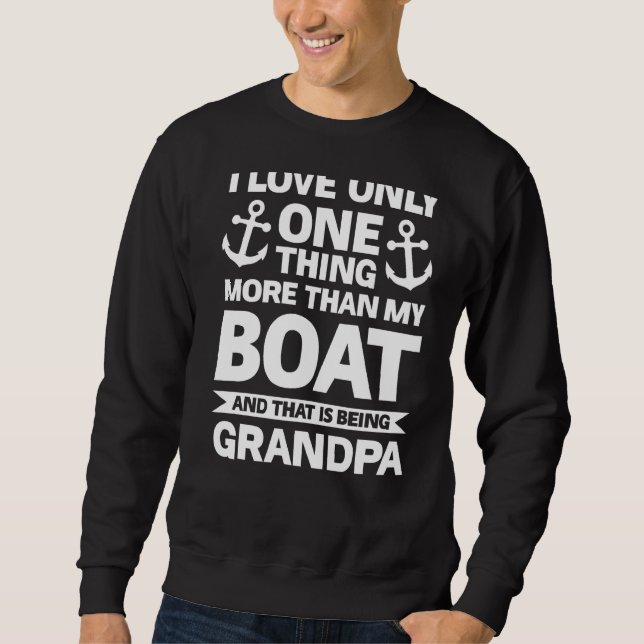 Moletom Eu Amo Apenas Uma Coisa Mais Do Que Meu Barco E É  (Frente)