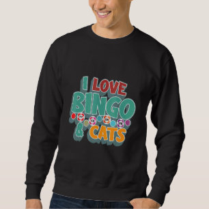Moletom Eu Amo Bingo e Gatos Bingo de Animais Fofos 1