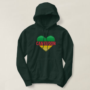 Moletom Eu Amo Camarões, Coração Camaronês