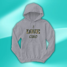 Moletom Eu Amo Camouflage Verde Brown |