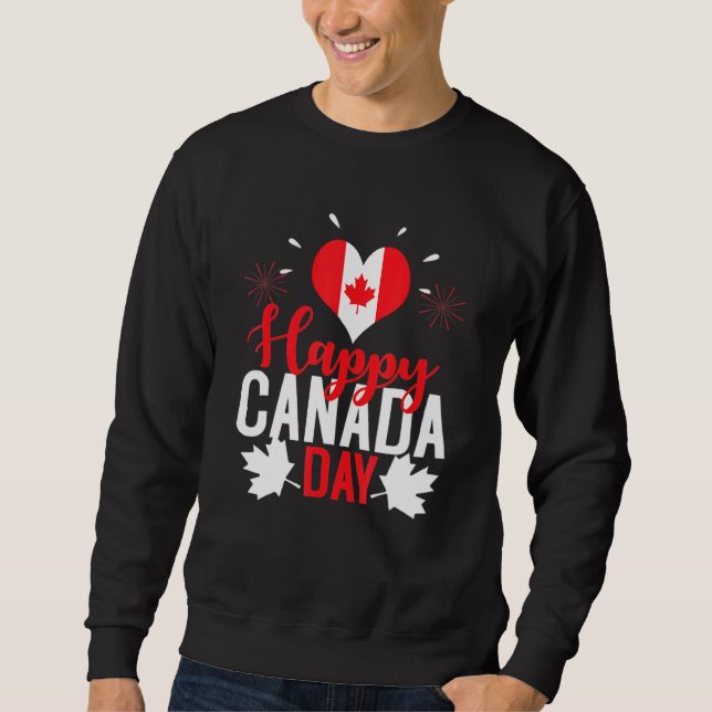 Moletom Eu amo Canadá feliz dia 5 do Canadá (Frente)