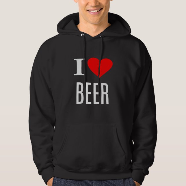 Moletom Eu Amo Cerveja - Cerveja (Frente)