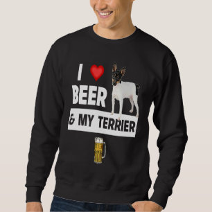 Moletom Eu Amo Cerveja e Meu Cachorro Fox Terrier de Pelo