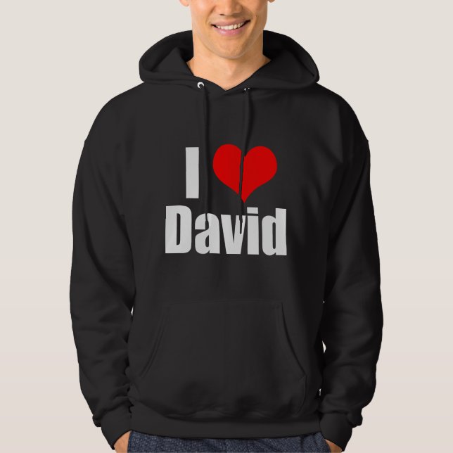 Moletom Eu amo David (Frente)