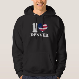 Moletom Eu amo Denver. Eu coração Denver