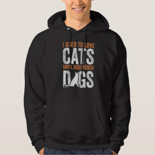 Moletom Eu Amo Gatos Até Descobrir Cães Engraçados Ca