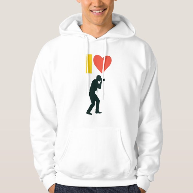 Moletom Eu Amo Hoodie (Frente)