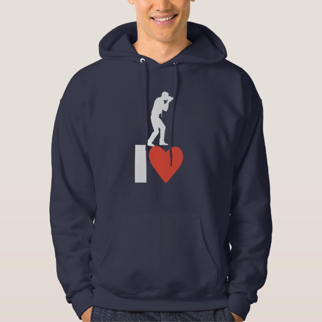 Moletom Eu Amo Hoodie (Frente)