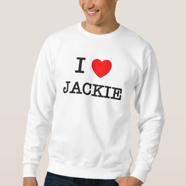 Moletom Eu amo Jackie (Frente)