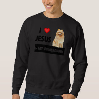 Moletom Eu Amo Jesus E Meu Cachorro Pomerano Mãe E Pai Chr