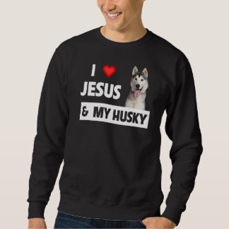 Moletom Eu Amo Jesus E Meu Cachorro Rouco Mãe Pai Pet Pare