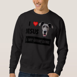 Moletom Eu Amo Jesus E Meu Grande Cachorro De Dane Mãe E P