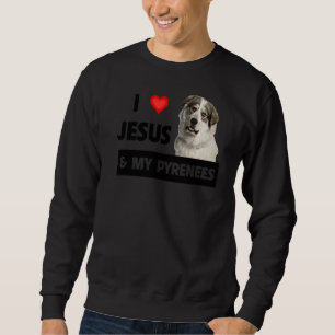 Moletom Eu Amo Jesus E Meus Pirinéus Excelentes Cachorros